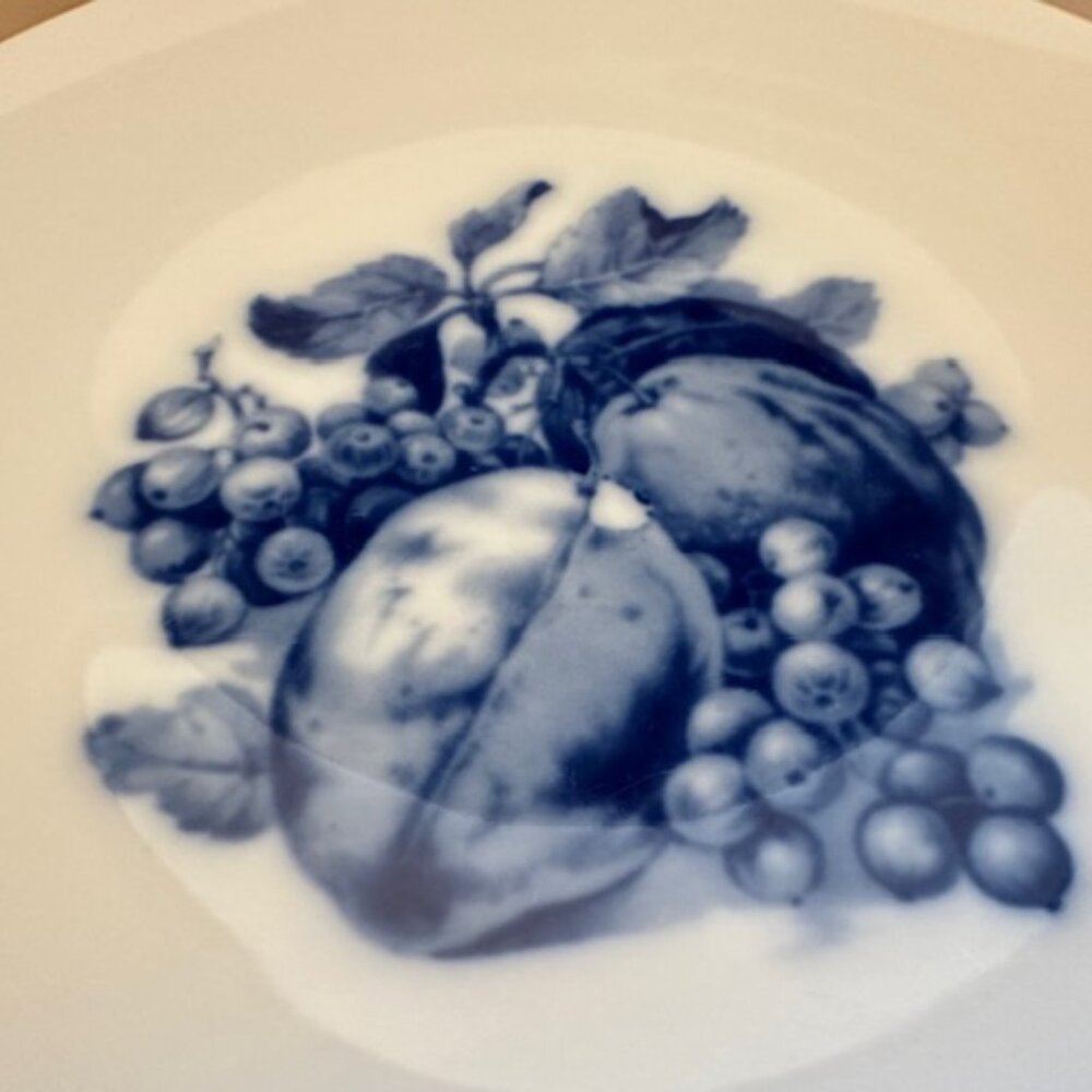 Vintage Hutschenreuther Blue and White Fruit Plate - Picture 5 of 6